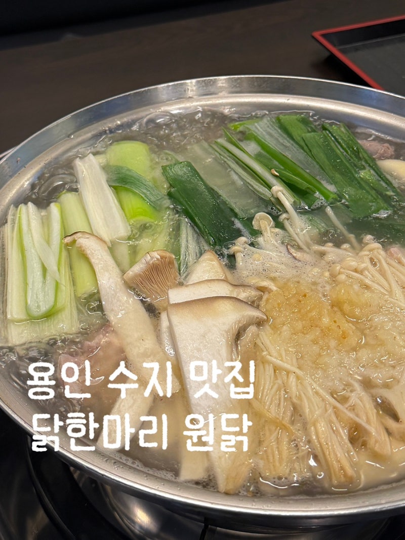 용인 수지 맛집 원닭,닭한마리 칼국수 죽전 밥집 주차