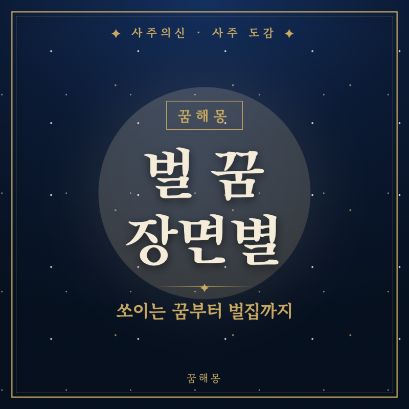 벌 꿈 해몽, 쏘인 자리를 만지며 깬 아침에 보는 장면별 풀이