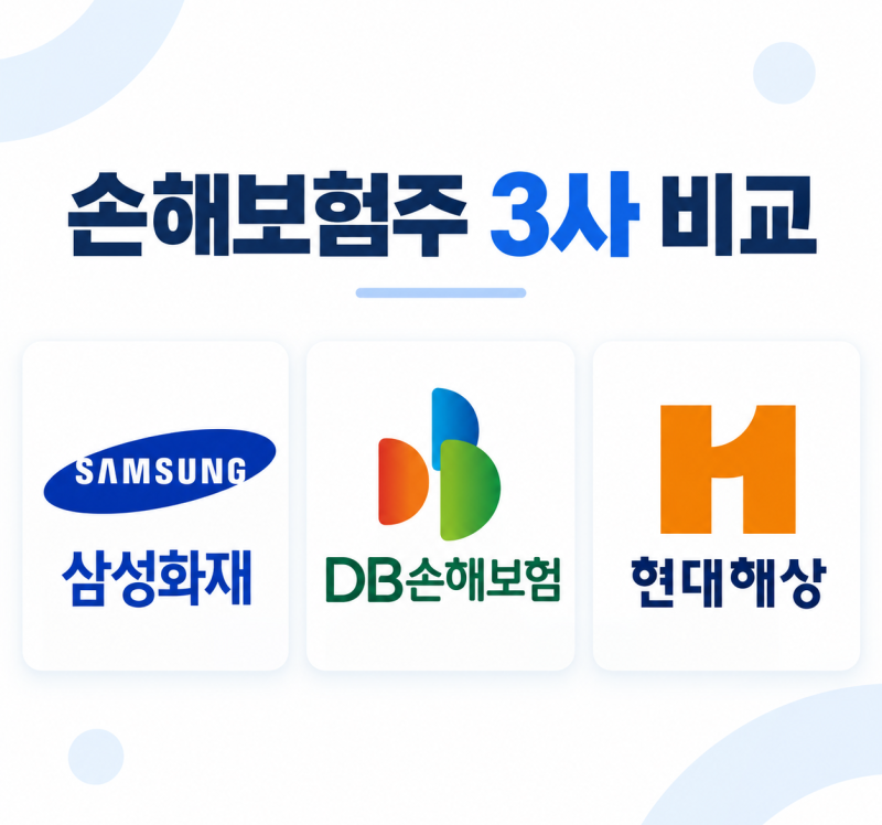 손해보험주 어디가 다를까, 실적·배당·K-ICS로 비교한 삼성화재 DB손보 현대해상
