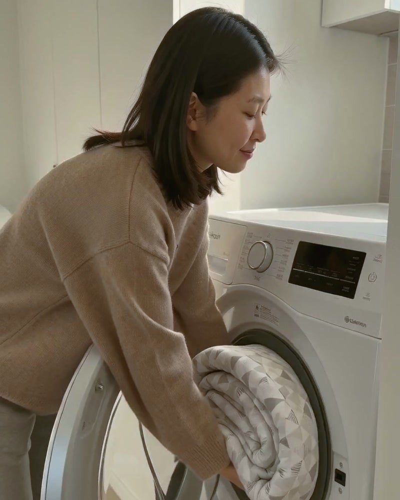 전기요 세탁기 돌려도 될까? 통째로 물세탁 되는 보국 에어셀 전기요 그레이마운틴 후기