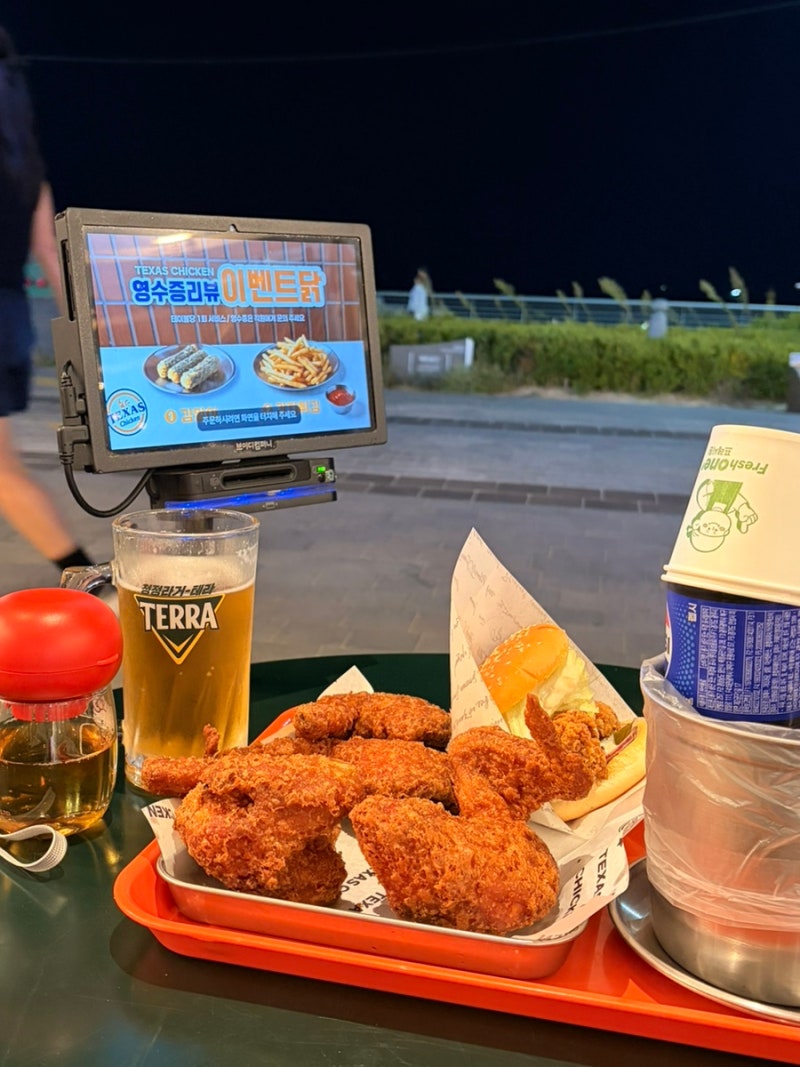 해운대 엘시티 애견동반 치킨맛집 가성비 좋은 텍사스 두마리치킨 엘시티본점