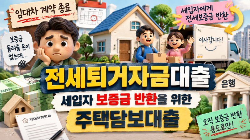 서울 다주택자 전세퇴거자금대출 조건 6.27 규제 전후 비교 및 총정리