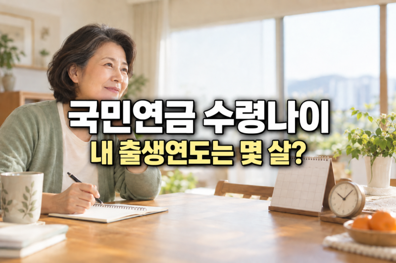 국민연금 수령나이, 내 출생연도면 몇 살부터 받을까?