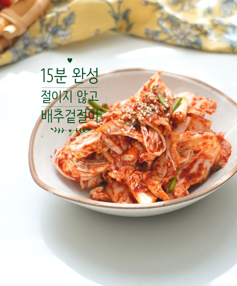 알배기 배추겉절이 레시피 초간단 겉절이 400g