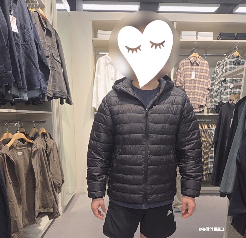 스파오 SPAO 경량패딩 씬라이트 후기/색상추천/남성 여성 착샷