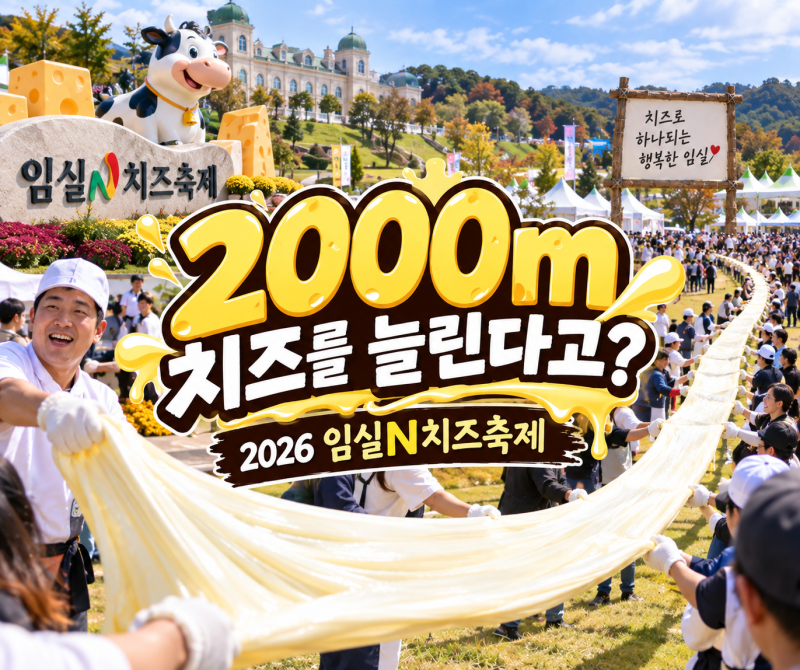 2026 임실N치즈축제 치즈 2000m 늘리기 일정 입장료 체험 주차 총정리