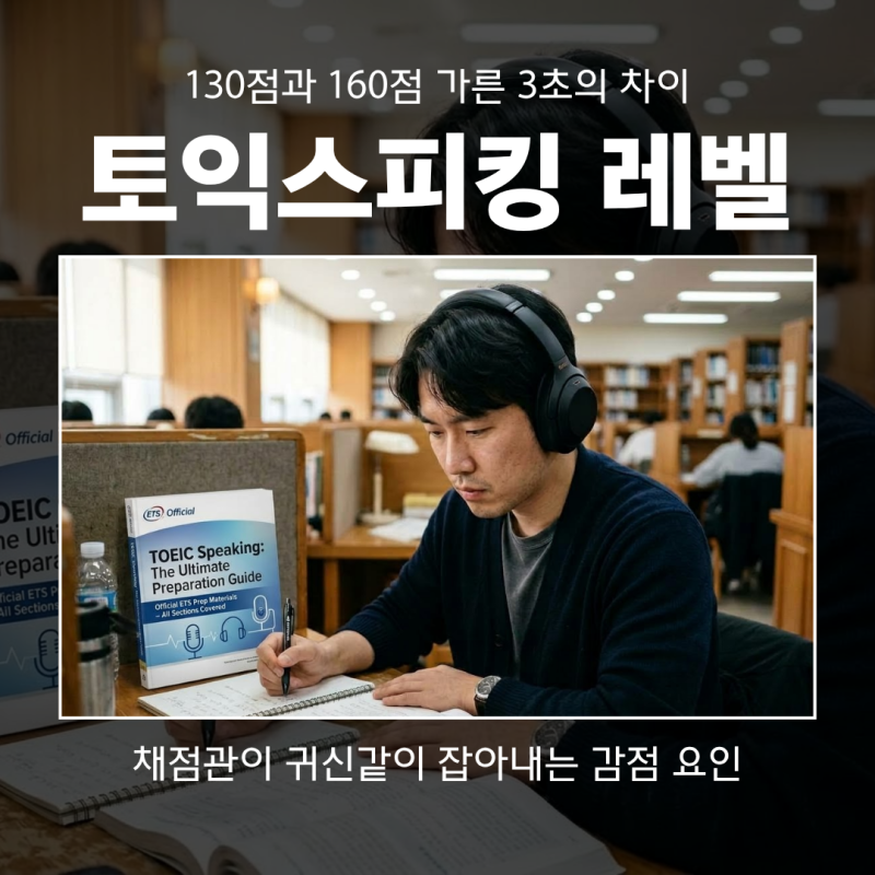 토익스피킹 레벨 등급별 채점 기준과 파트별 감점 요인 총정리
