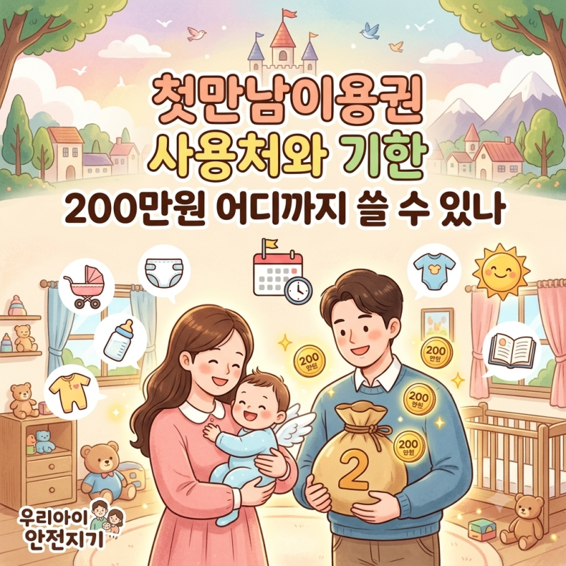 첫만남이용권 사용처와 기한, 200만원 어디까지 쓸 수 있나