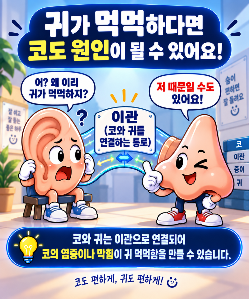 감기 걸렸는데 왜 귀가 먹먹하지? 범인은 코 뒤에 있었다