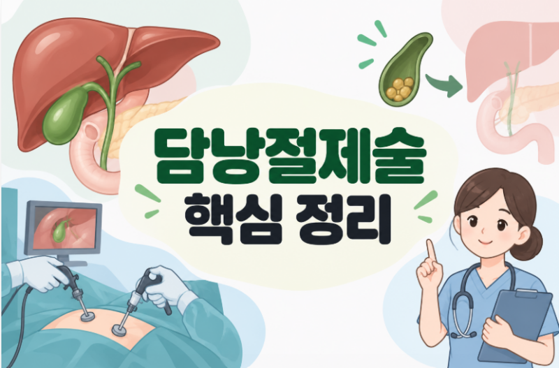 담낭절제술 핵심 정리: 적응증부터 수술 후 간호까지