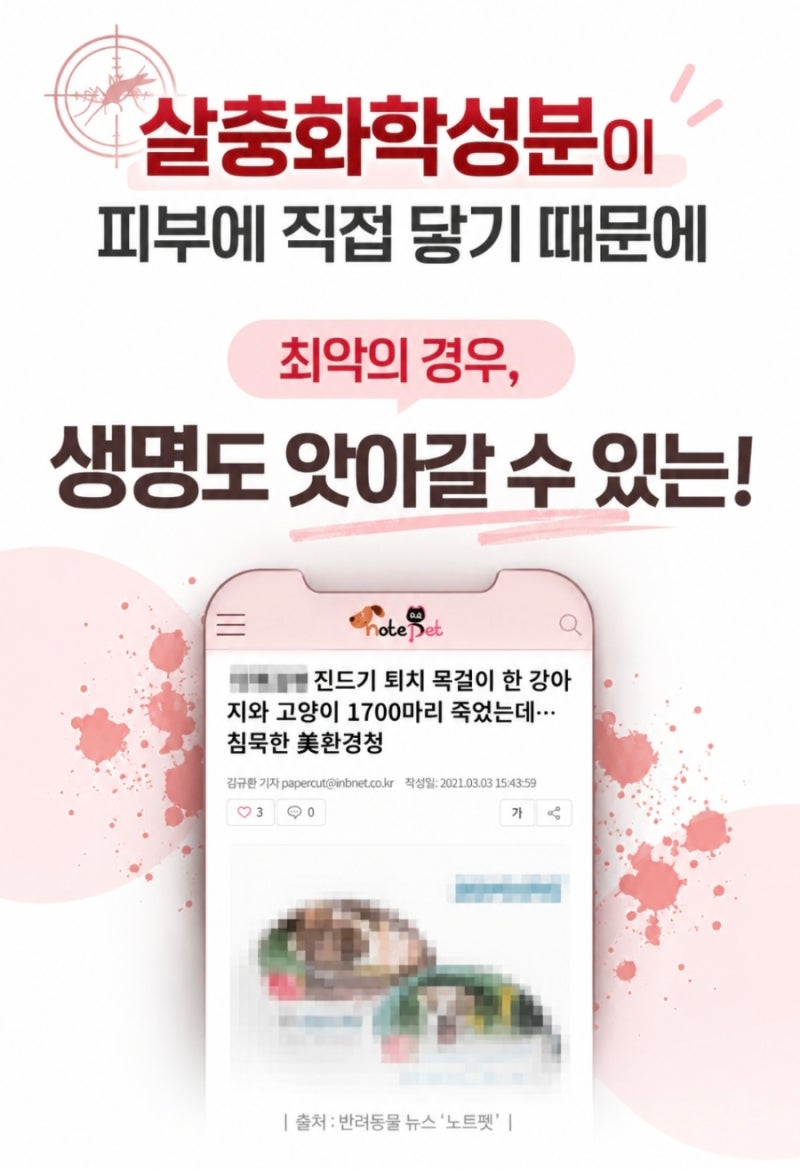 강아지 진드기 비상! 가을 산책 전 꼭 챙기는 진드기 예방 멍가드 목걸이