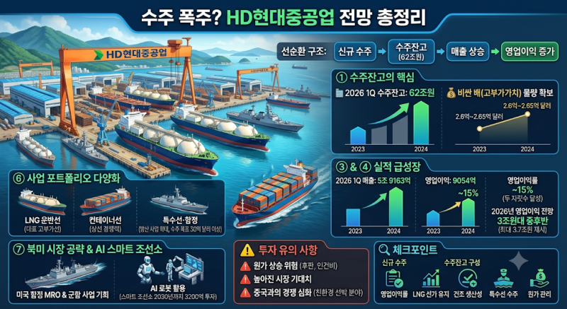 수주가 다 감당이 안 될 지경? HD현대중공업 전망 총정리