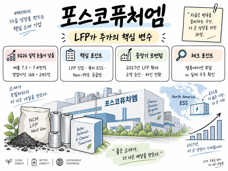 포스코퓨처엠, 이제 주가의 핵심은 NCM이 아니라 LFP다