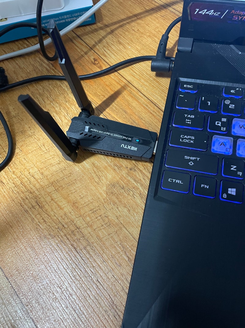 [내돈내산/제품리뷰]이지넷유비쿼터스 넥스트유 NEXTU-래이판 AX5400AU (무선랜카드/USB/WIFI6E)