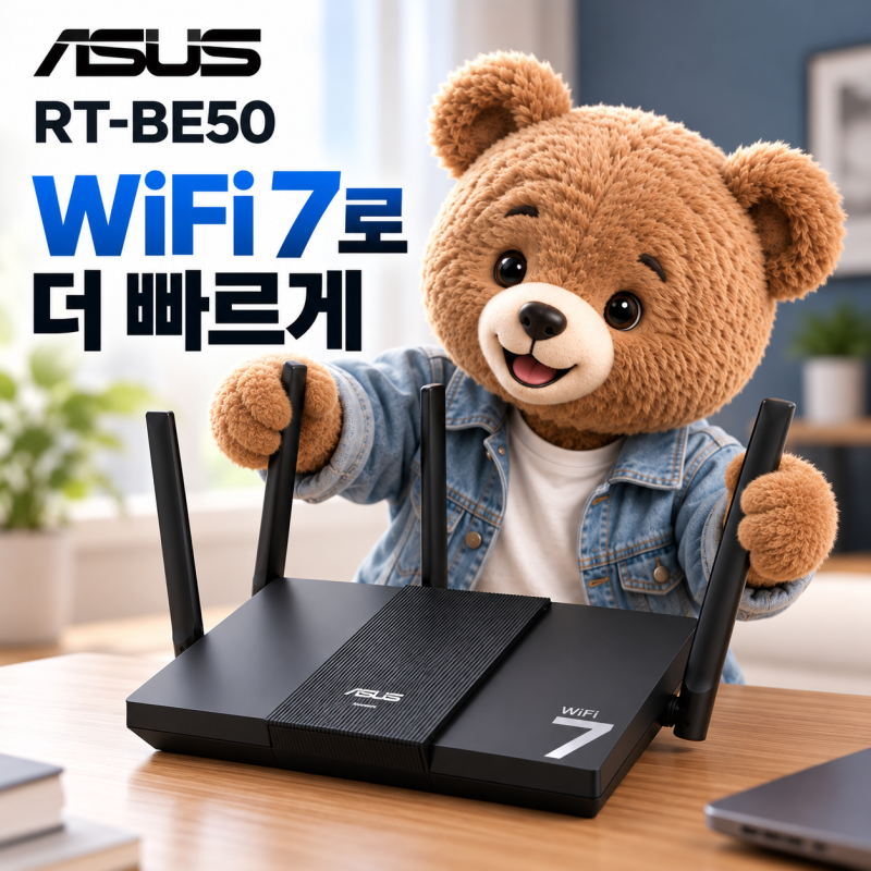 ASUS RT-BE50 와이파이7 공유기, 가정용으로 충분할까