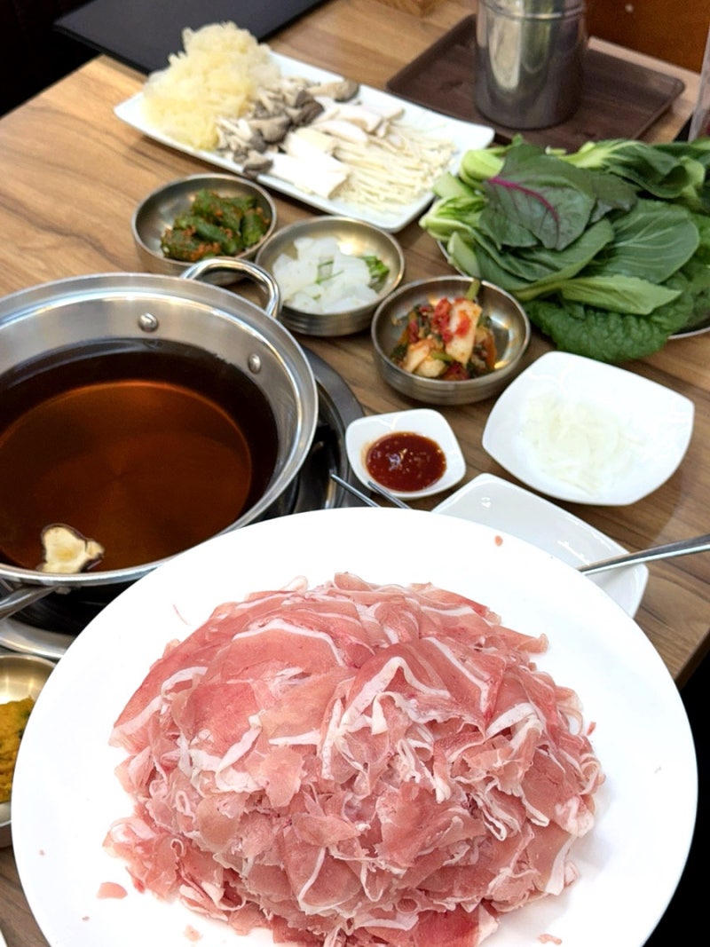 [ 호박오리샤브샤브 ] 평택 죽백동맛집추천 가족모임 회식장소로 좋은 곳 / 오리샤브샤브 오....