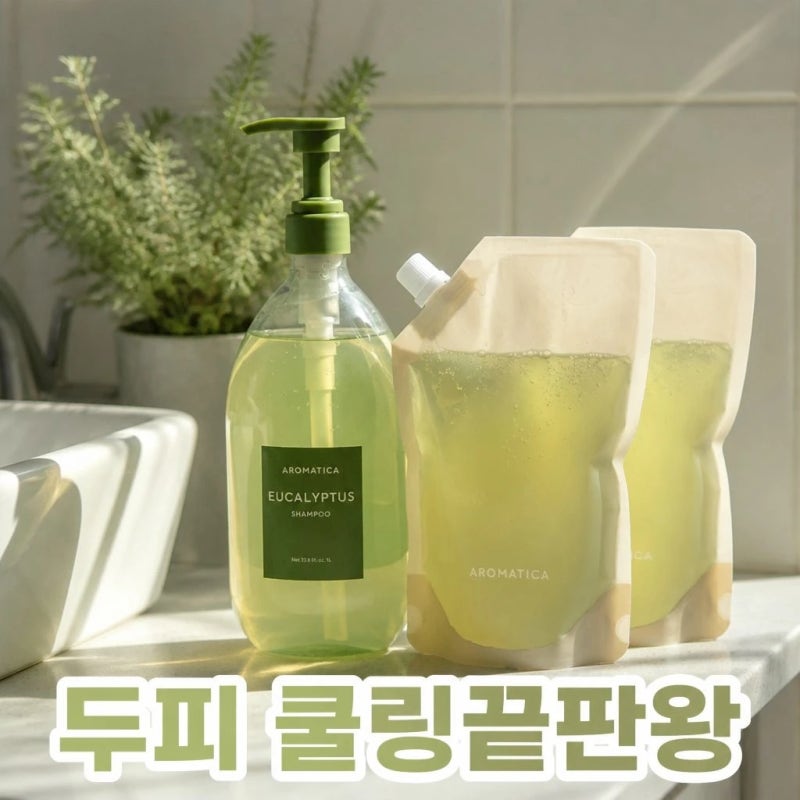 아로마티카 유칼립투스 탈모케어 샴푸 대용량 2L 세트 솔직 후기!