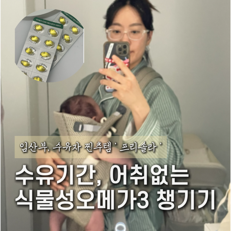 수유부 임산부 약국 식물성오메가3 추천 프리솔라 장점 후기