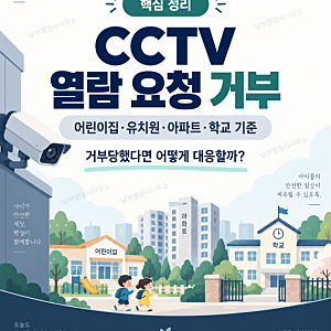 CCTV 열람 요청 거부, 어린이집·유치원·아파트·학교 기준