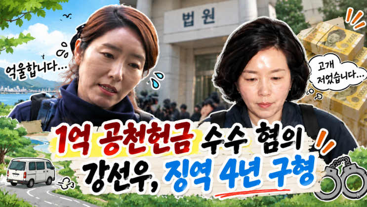 <b>강선우</b> <b>징역</b> 4년 구형, <b>공천헌금</b> <b>1억</b>원 사건은 어디까지 왔을까요? ....