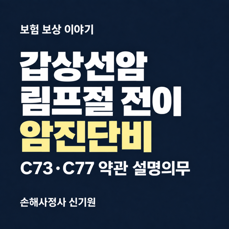 갑상선암 C73, C77 암진단비, 대법원 판례로 살펴보는 보장 기준