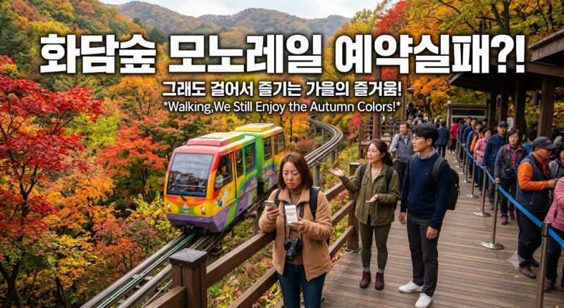 화담숲 모노레일 예약 실패했다면? 현장에서 즐기는 가장 현실적인 관람 방법