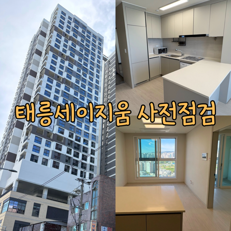 태릉입구 세이지움 신혼부부 당첨 사전점검 후기 36형 38형 59형 주차장 풀옵션 영상있음