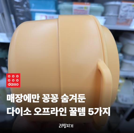 다이소몰에 다 있는 줄 알았죠? 매장 갔다가 "처음 본" 오프라인 전용 도시락통 & 주방템 5가....