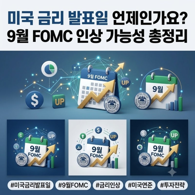 미국 금리 발표일 언제인가요? 9월 FOMC 인상 가능성 총정리