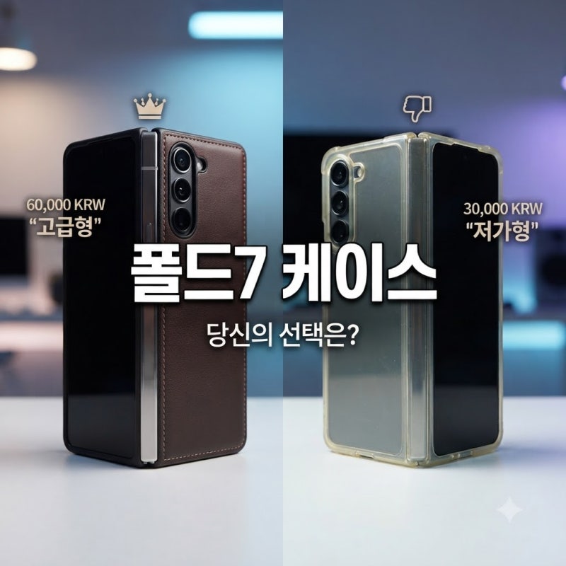 갤럭시 Z 폴드7 케이스 3만 원 차이, 가격표 뒤에 숨은 진짜 이유