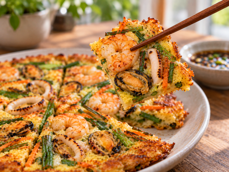 반죽 비율, 바삭하게 부치는법!