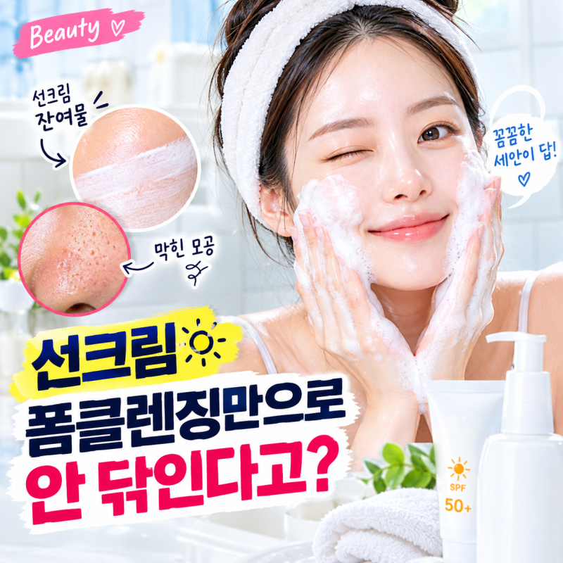 선크림 클렌징 1차 세안 꼭 해야 할까? '결국' 밝혀진 반전 세안법