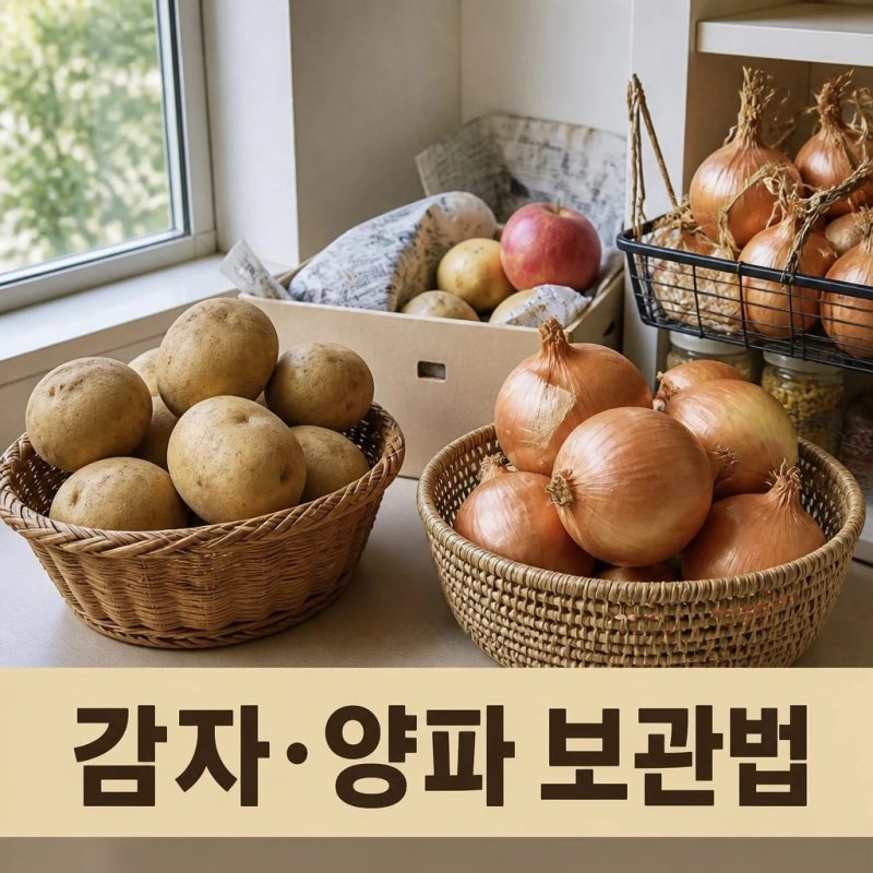 감자, 양파 보관방법