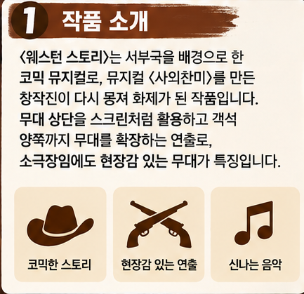 뮤지컬 〈웨스턴 스토리〉 예매 정보 총정리 (대학로 코믹 뮤지컬)