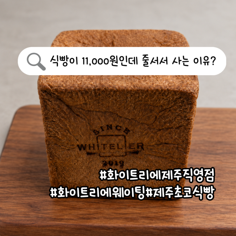 화이트리에 제주직영점 일요일 웨이팅｜초코식빵 나오는 시간·가격 후기