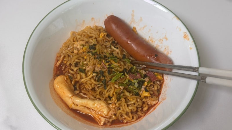 간짬뽕 맛있게 먹는 법, 계란 참치 넣은 추억의 군대 라면 레시피