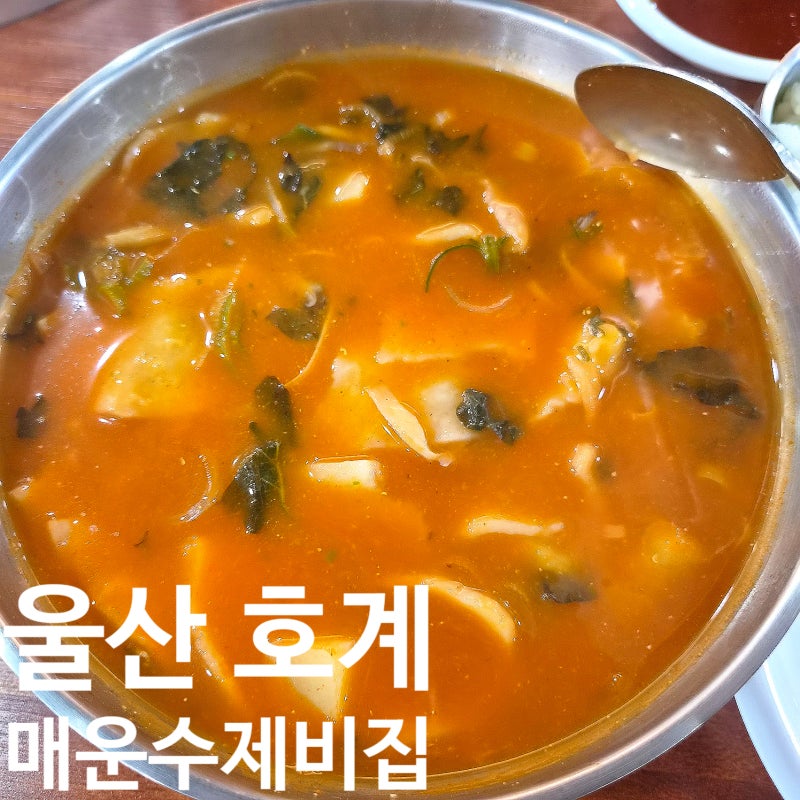 울산 매운수제비 맛집 매운수제비집, 산초와 방아향 좋아한다면 무조건 추천!