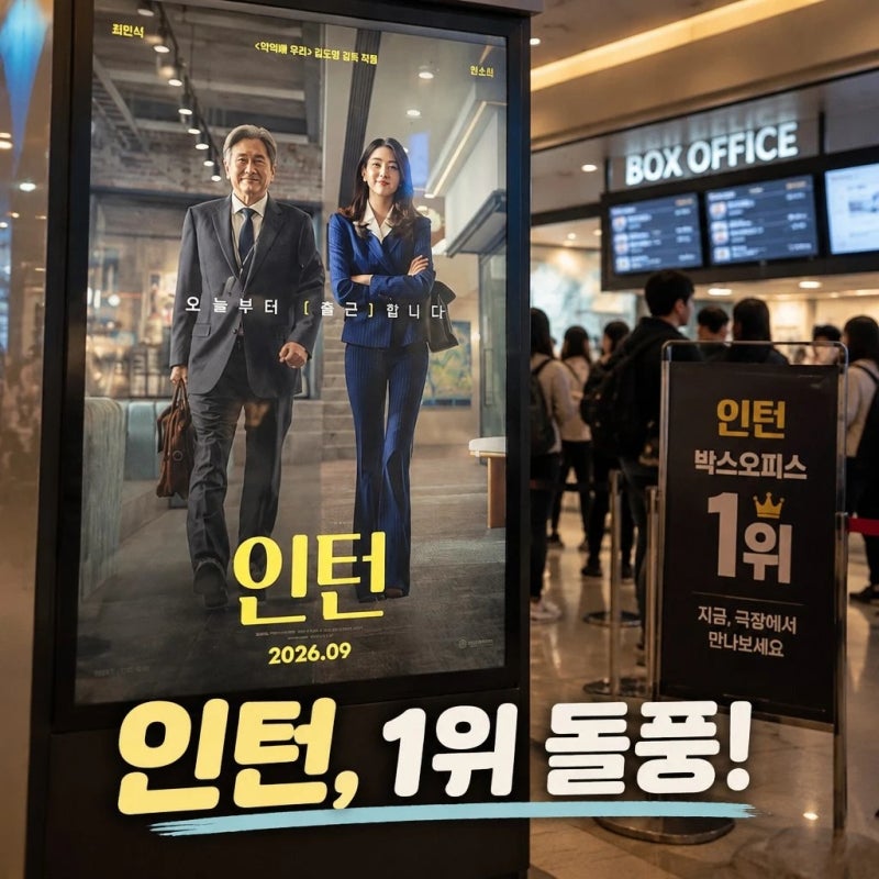 인턴 박스오피스 1위 개봉 첫날 오디세이 제쳤다