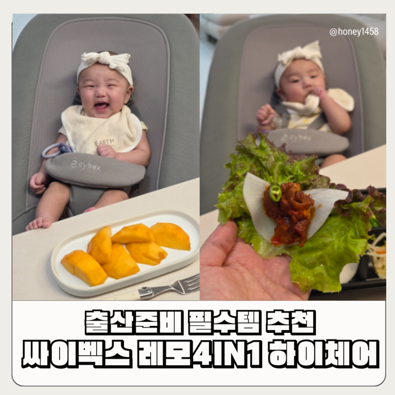 싸이벡스 레모4in1 : 신생아 뉴본 바운서부터 안전한 아기 하이체어까지 여유롭게 사용가능한....