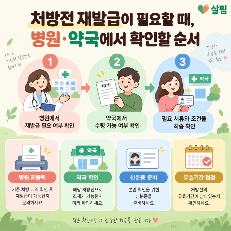 처방전 재발급이 필요할 때, 병원·약국에서 확인할 순서