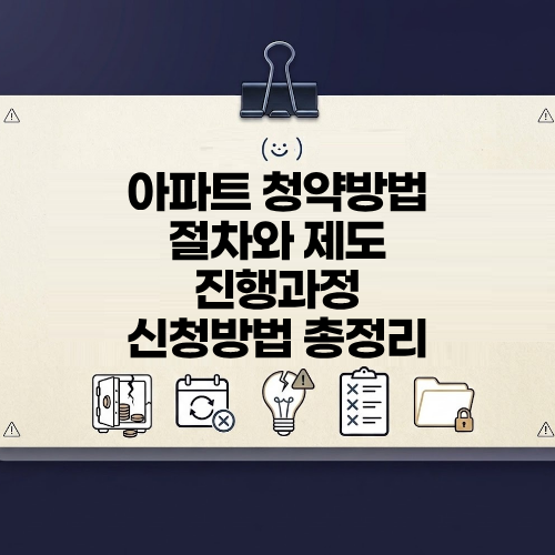 아파트 청약 방법 절차와 제도를 정확하게 이해하고 미리 숙지해두기