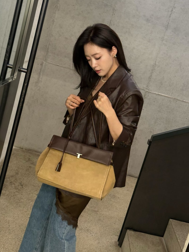 조이그라이슨 엘란 스웨이드 숄더백 함은정 인스타 여자 가을 가방 빅백
