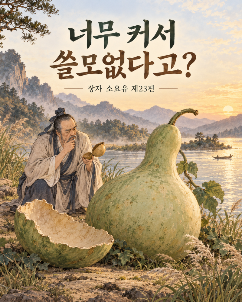 너무 커서 쓸모없다고? 문제는 물건이 아니라 생각의 크기였다｜장자 소요유 제23편