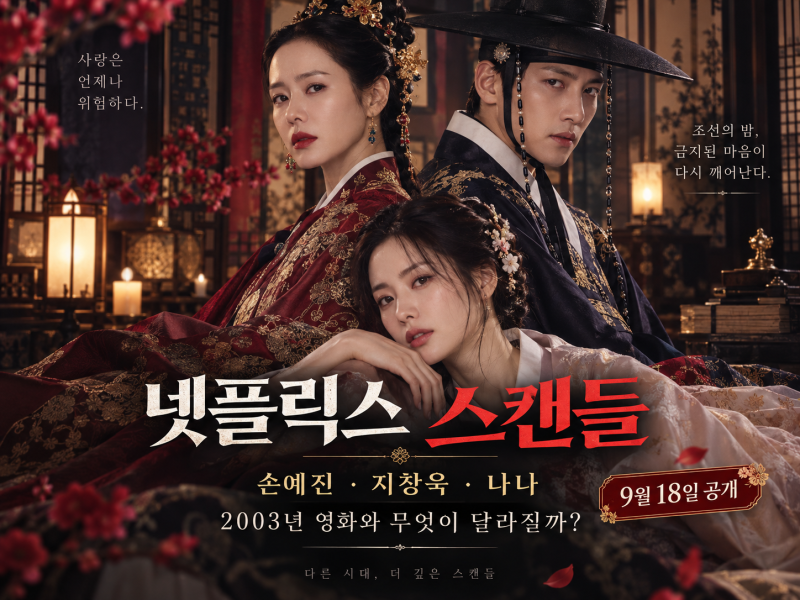 넷플릭스 ‘스캔들’ 9월 18일 공개｜손예진·지창욱·나나, 2003 영화와 무엇이 달라질까?