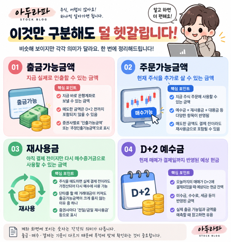 주식 팔았는데 왜 출금이 안 될까? D+2 예수금·미수거래 출금 쉽게 정리