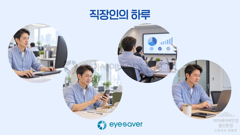 40대 노안, 스마트폰 글씨가 서서히 흐려진다면? 누진다초점렌즈와 디지털케어렌즈 비교｜광....