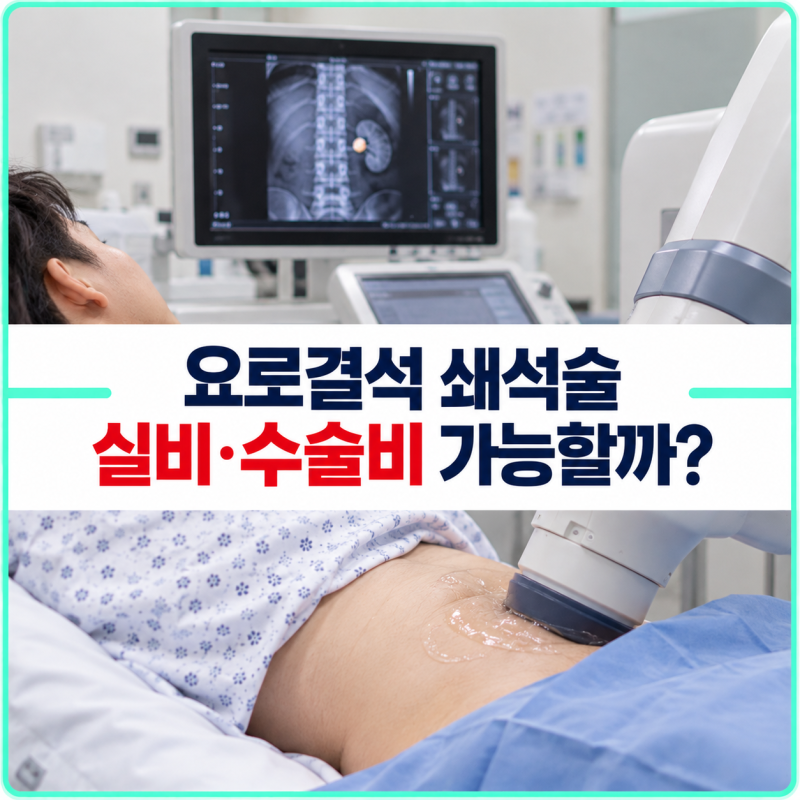 요로결석 체외충격파쇄석술 비용, 실손과 수술비는 같은 기준으로 볼까