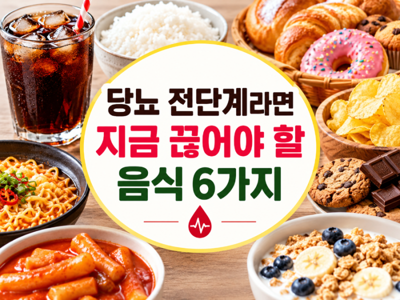 당뇨 전단계라면 지금 끊어야 할 음식 6가지