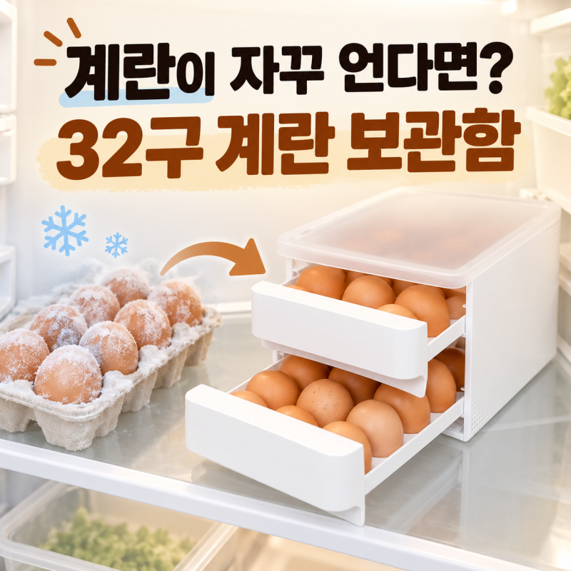계란이 냉장고에서 자꾸 언다면? 이럴 때 계란 보관함을 이용해보세요
