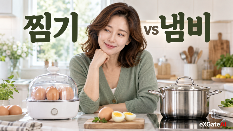 전기 계란찜기 vs 냄비 삶기｜아침 10분, 편리함보다 세척·익힘에서 갈립니다